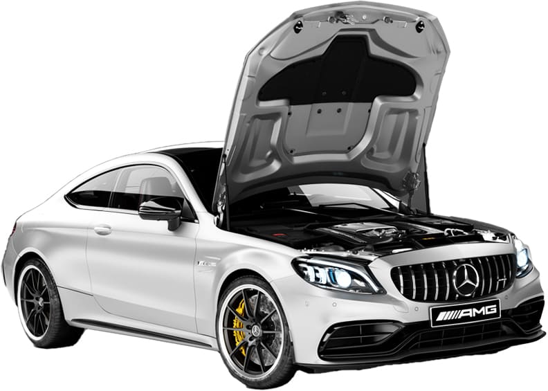 silver mercedes amg