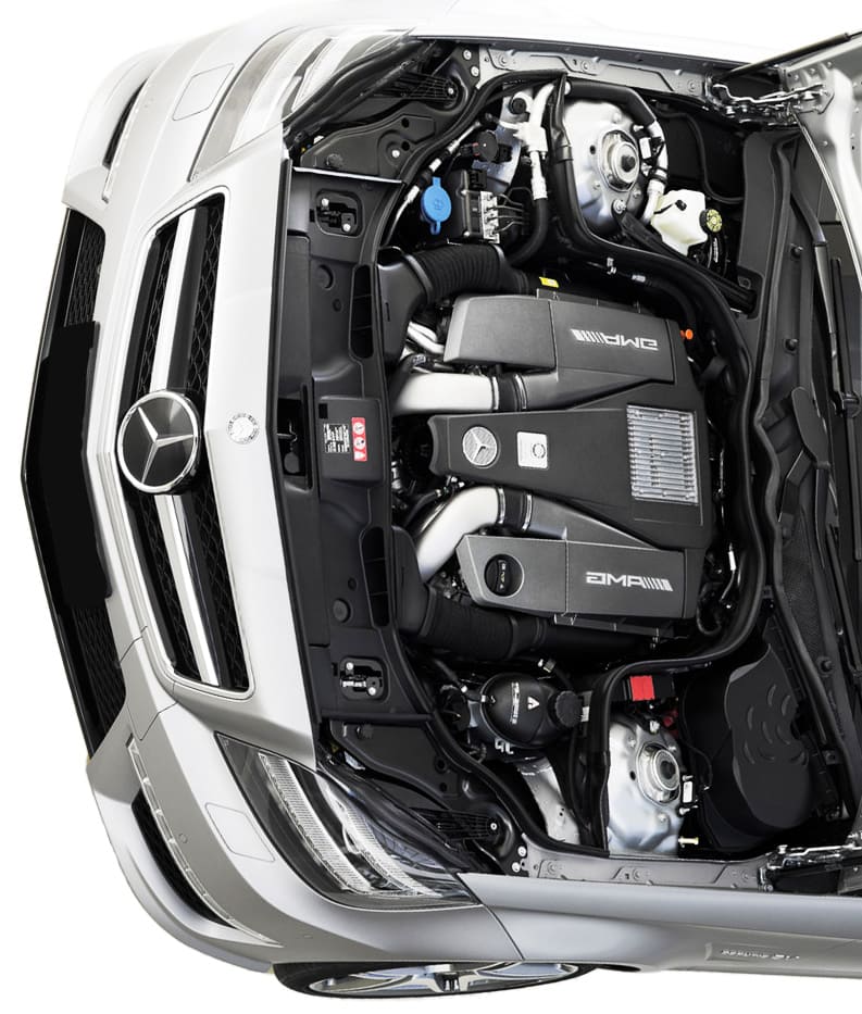 mercedes e-class amg engine exposed
